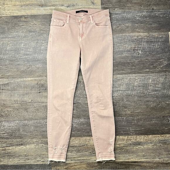 J Brand Denim - J Brand rose pink mid rise skinny leg jeans size 26 B48